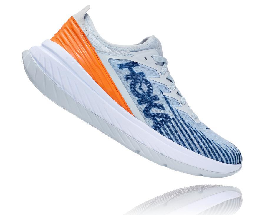 Chaussure Running Hoka One One Carbon X-Spe Homme - Blanche/Bleu - FKL-457312